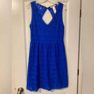 Royal blue lace dress